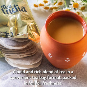 Box of Tea India Orange Pekoe Black Tea with 216 teabags for daily use.