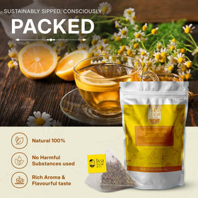 Tea Leaf & Co. 50 pyramid tea bags bundled for daily use.