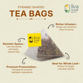 Tea Leaf & Co. chamomile and lemongrass blend shown in a loose mix.