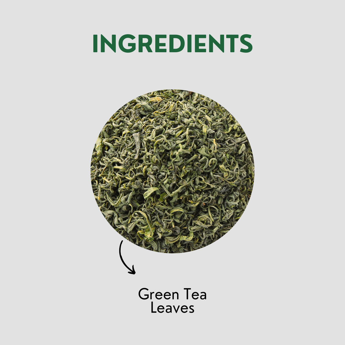 Tea Leaf & Co. Classic Green Tea loose-leaf close-up of fresh leaves for aroma.