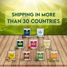 Packaging close-up from Tea Leaf & Co. signaling quality and freshness