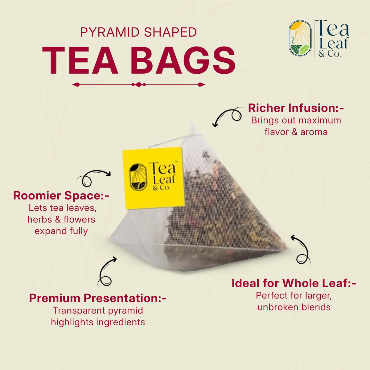Tea Leaf & Co Sweet Hibiscus Green Tea cup brewing highlights cinnamon and clove aroma.