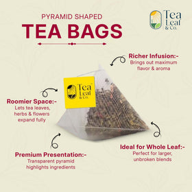 Tea Leaf & Co Sweet Hibiscus Green Tea cup brewing highlights cinnamon and clove aroma.