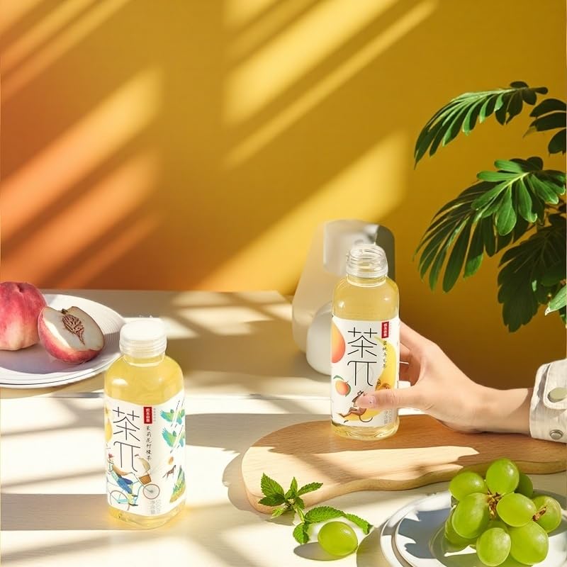 Tea PI transparent bottle design showcases clarity and premium presentation.