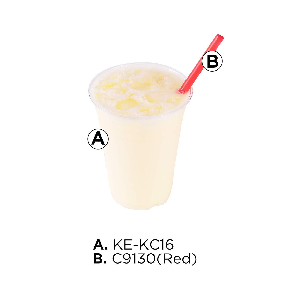 Prepared Tea Zone banana powder drink ready to enjoy with banana aroma.