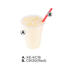 Prepared Tea Zone banana powder drink ready to enjoy with banana aroma.