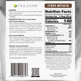 TEA ZONE sealed resealable bag keeps coconut powder fresh.