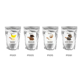 TEA ZONE coconut powder serving ideas for drinks and desserts.