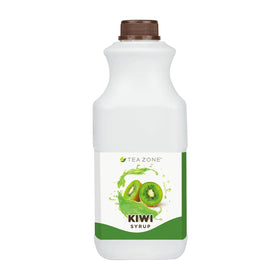 Tea Zone Kiwi Syrup used in a blender-friendly smoothie setup.