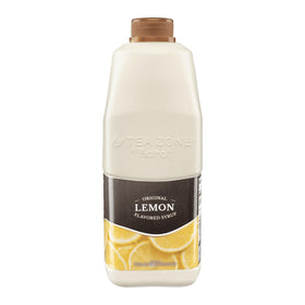 Tea Zone Lemon Syrup ingredients highlight natural fruit flavors and stabilizers