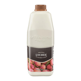 Tea Zone Lychee Syrup being poured for cocktails and beverages.