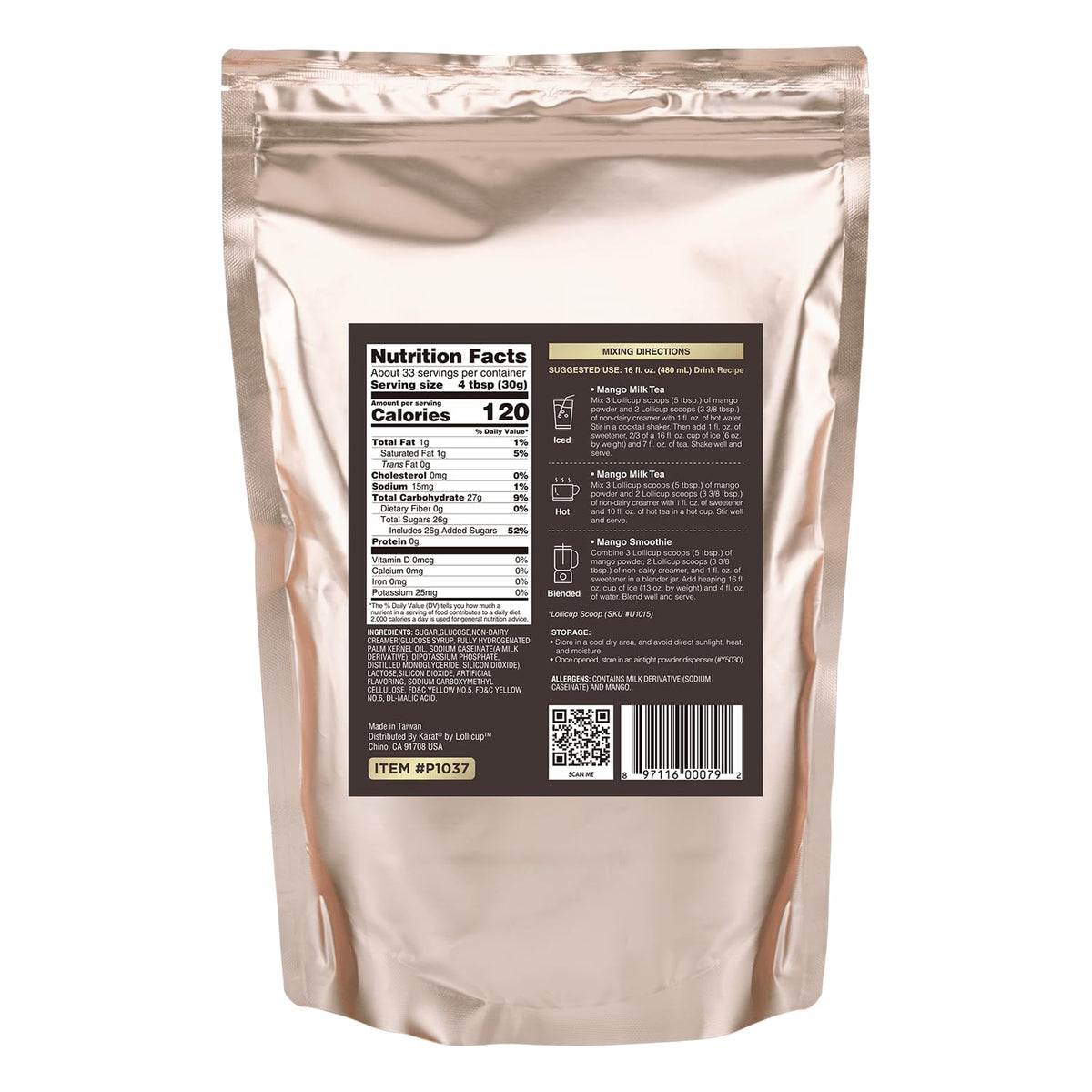 Tea Zone Mango Powder bulk pack ideal for refills.