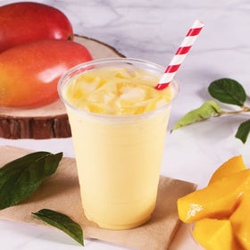 Tea Zone Mango Powder milk tea mix shows bright mango flavor.