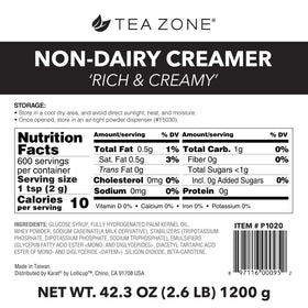 TEA ZONE P1020a blends into milk tea for a creamy texture.