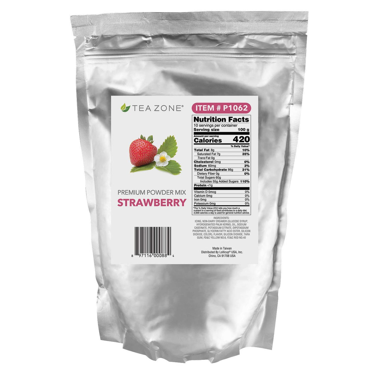 Tea Zone Strawberry Powder storage tip: keep in a dry, clean scoop.