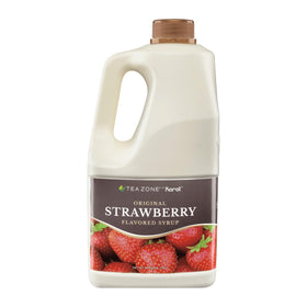 Tea Zone strawberry syrup 64oz bottle for flavorful drinks and desserts