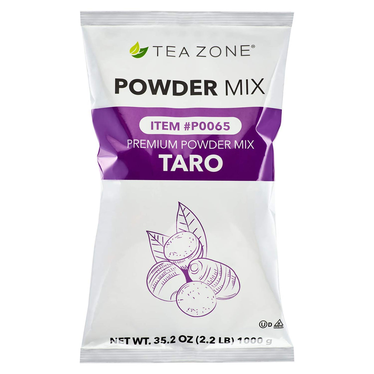 Tea Zone taro powder bag 2.2 lb ready for daily taro drinks