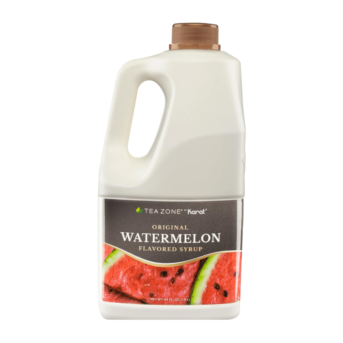 Tea Zone Watermelon Syrup 64oz bottle showcases versatile beverage and dessert use.