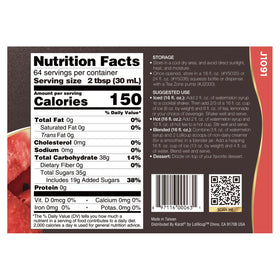 Tea Zone Watermelon Syrup with pump dispenser for precise, mess-free pours.