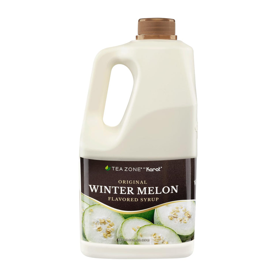 Tea Zone Winter Melon Syrup bottle ready for easy flavoring in drinks.