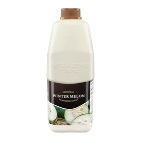 Tea Zone Winter Melon Syrup pump dispenser shown reducing drips and waste.