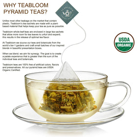 Teabloom gift-ready tea chest enhances gift-giving occasions.