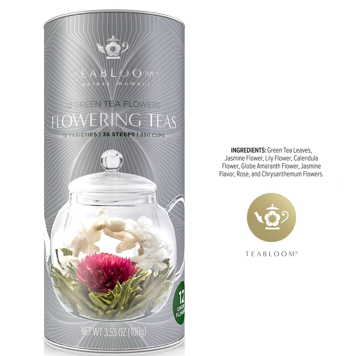 Teabloom Flowering Tea Shooting Star Flower: color unveiling blooms, great for gifting or entertaining