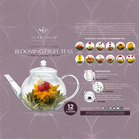 Teabloom orange zest blooming tea highlighting citrus lift in cup