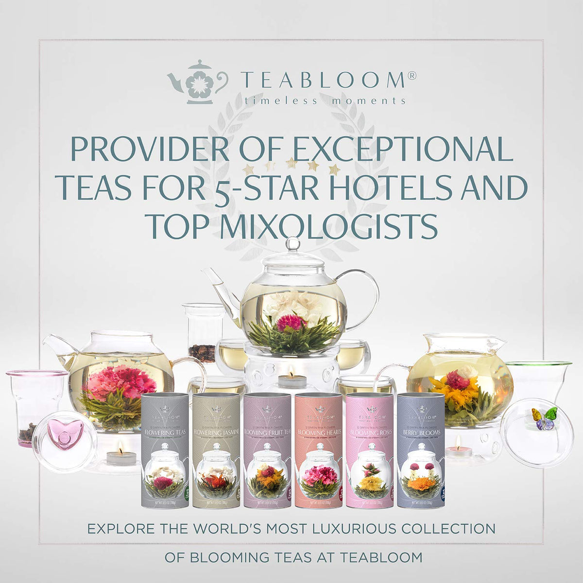 Gift-ready Teabloom packaging highlighting elegant presentation for tea lovers