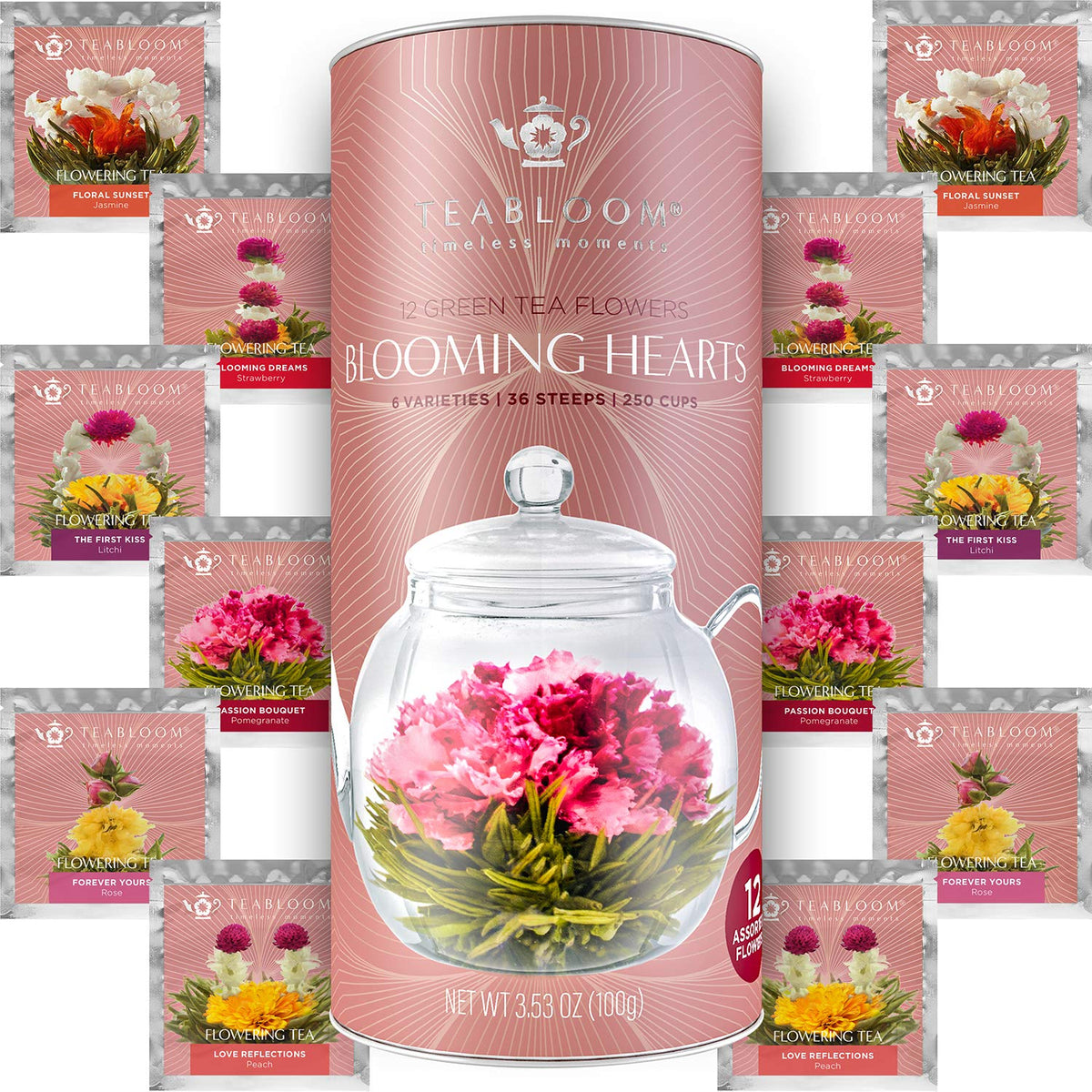 Teabloom heart-shaped flower tea rose: elegant bloom for gifting and tea rituals
