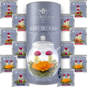 Teabloom Holiday Flowering Teas assortment in bloom, ideal for gifting