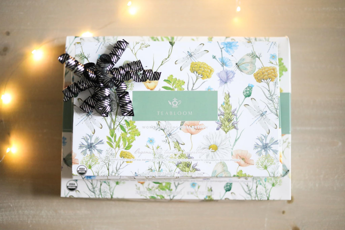 Teabloom kosher-certified teas span 24 organic varieties.