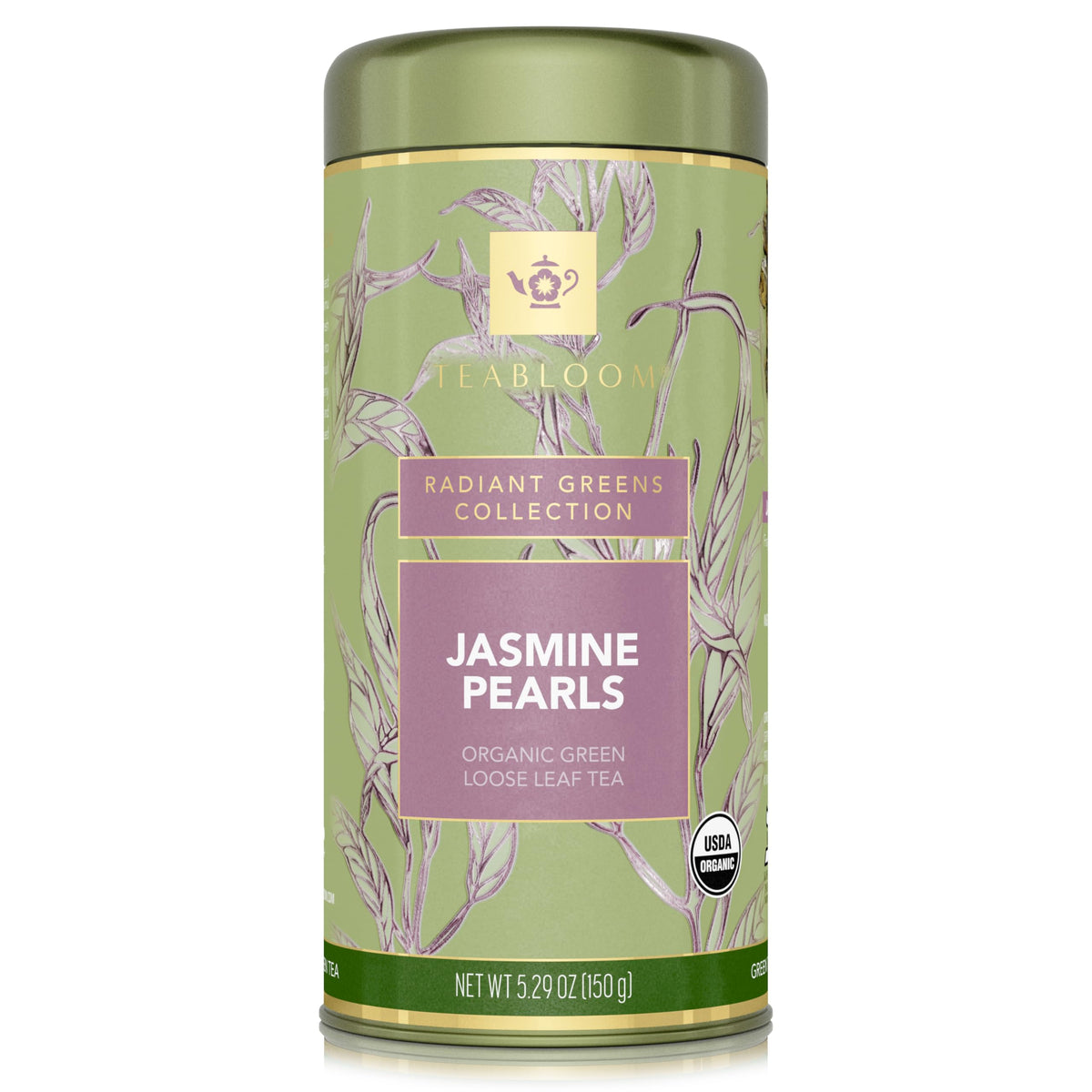 Teabloom organic Kosher certification label emphasizing trusted quality standards