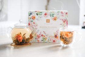 Teabloom strawberry flowering tea with rosy scent and refreshing finish