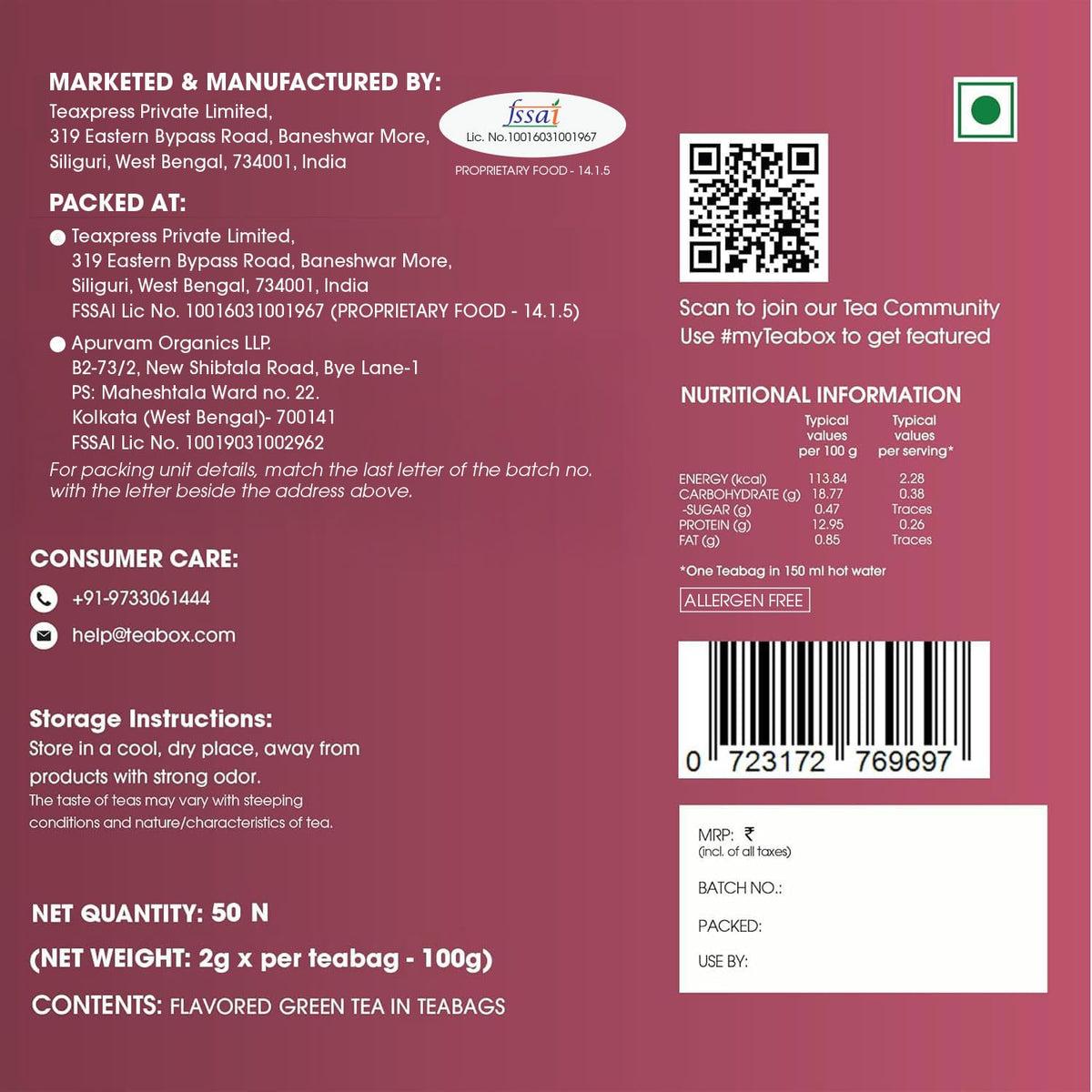Elegant tea setup with Teabox cup and bag ready for daily ritual.