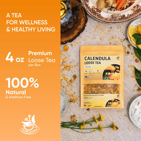 TeaDreamTea calendula tea 4oz size for everyday calm
