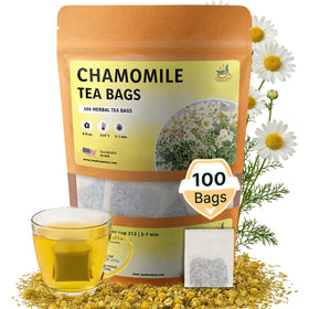 TeaDreamTea Chamomile tea bags pack for a soothing caffeine-free routine.