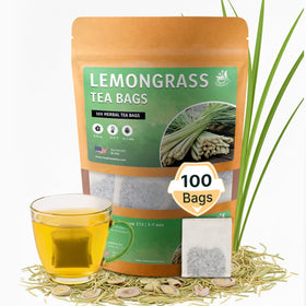 TeaDreamTea Lemongrass tea bags pack for relaxing, caffeine-free evenings