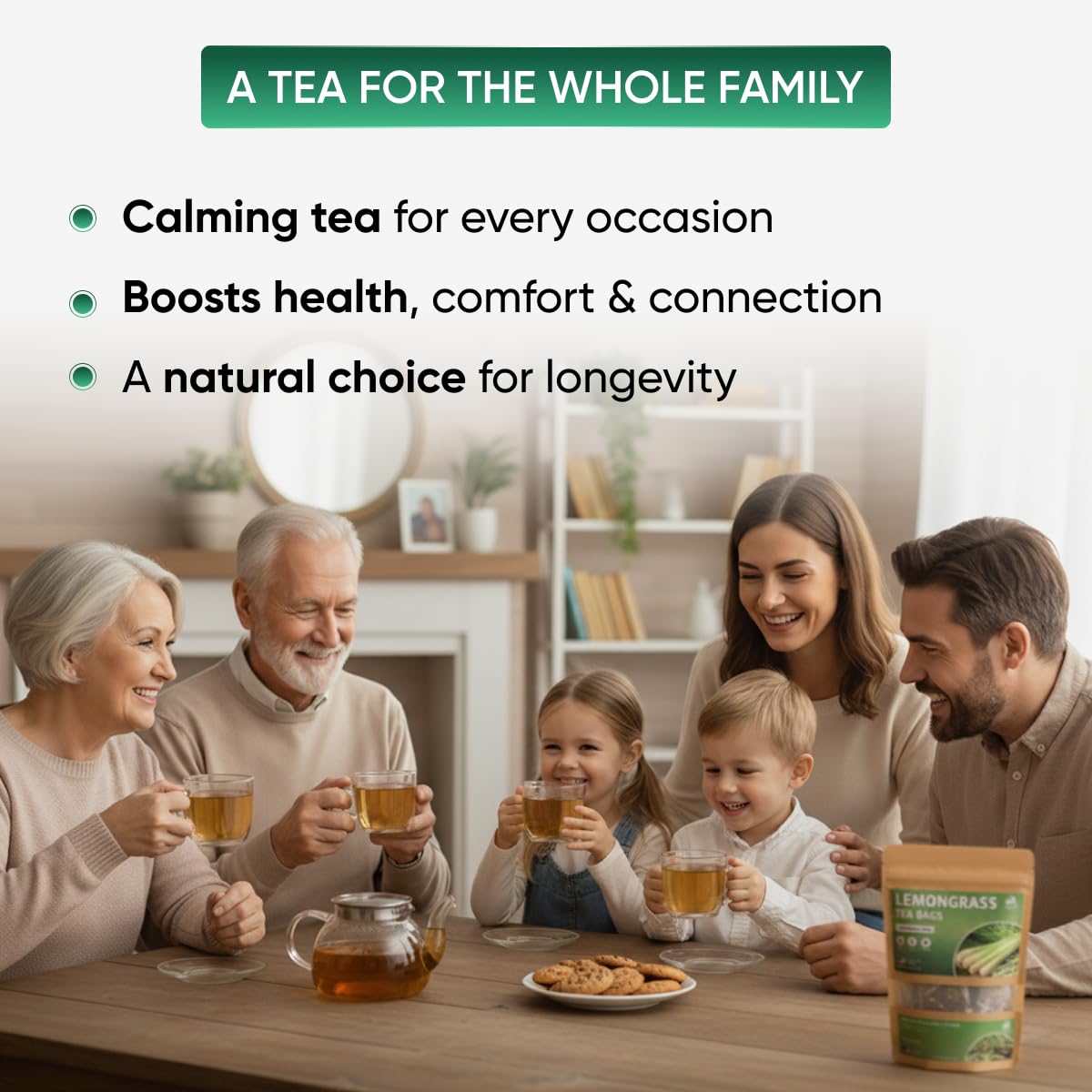 TeaDreamTea lemongrass tea box packaging suitable for gifting wellness