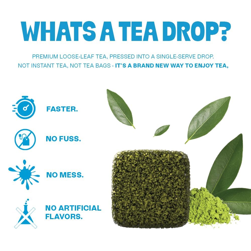 Tea Drops chai tea drops close up highlighting bold organic flavor