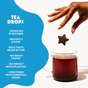 Tea Drops peppermint tea drops close up