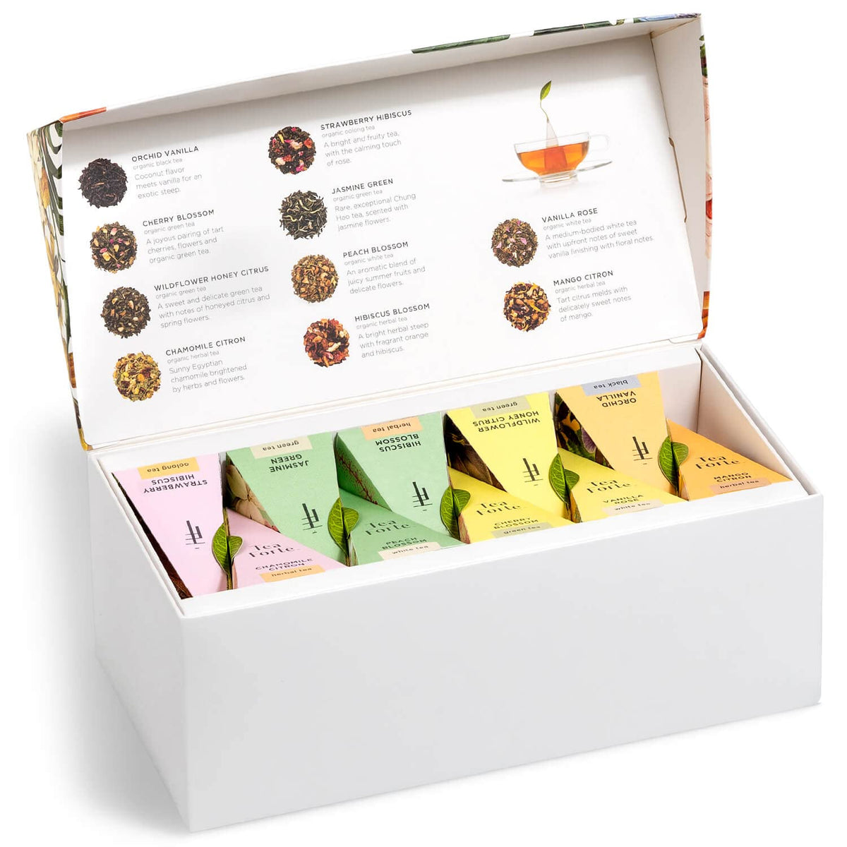 Tea Forte ginger lemongrass pyramid tea bag in premium gift box for refreshing mornings