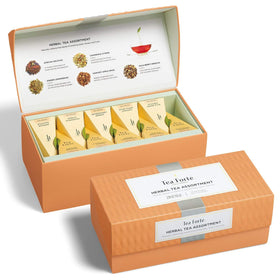 Tea Forte Premium Presentation Box Gift Set with 20 herbal pyramid tea bags