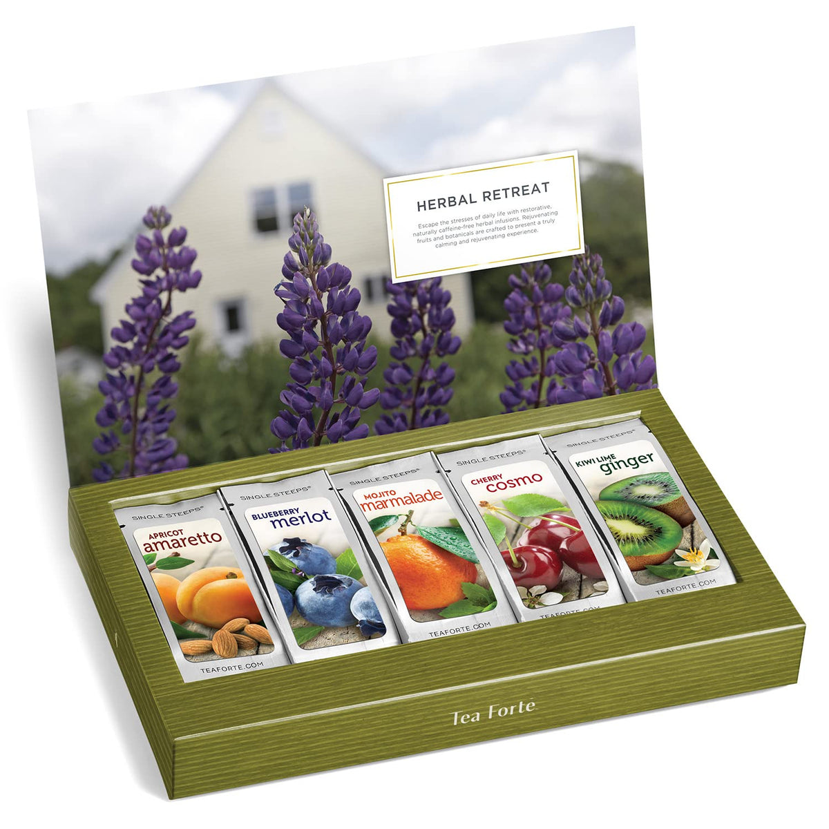 Tea Forte Single Steeps mojito marmalade with citrus zest and herbal depth