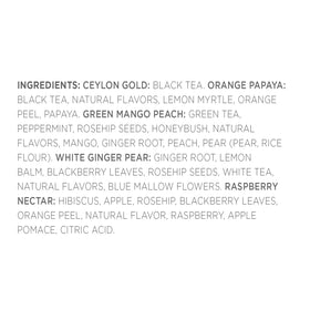 Tea Forte White Ginger Pear pyramid infuser delivering warm, spicy-sweet notes