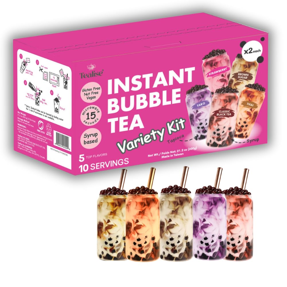 Tealise brown sugar flavor tea with chewy pearls