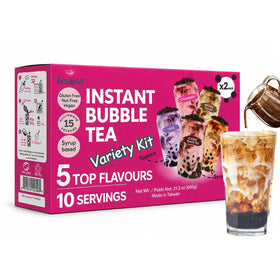 Tealise strawberry flavor tea with pearls for a refreshing treat