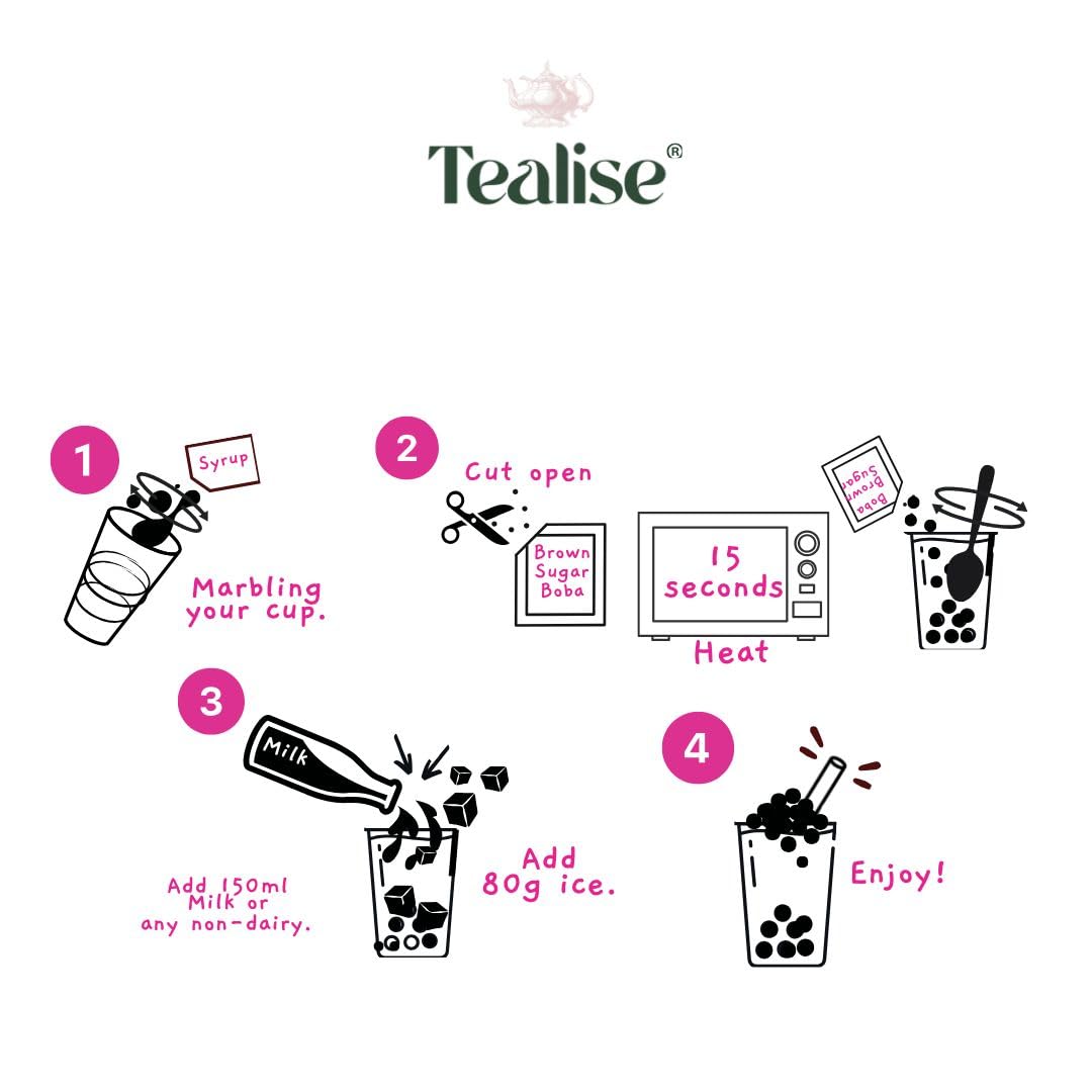Tealise instant tapioca pearls softening for authentic boba texture