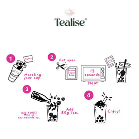 Tealise instant tapioca pearls softening for authentic boba texture