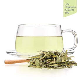 Tealyra Long Jing Dragon Well flat leaves showcase authentic craftsmanship.